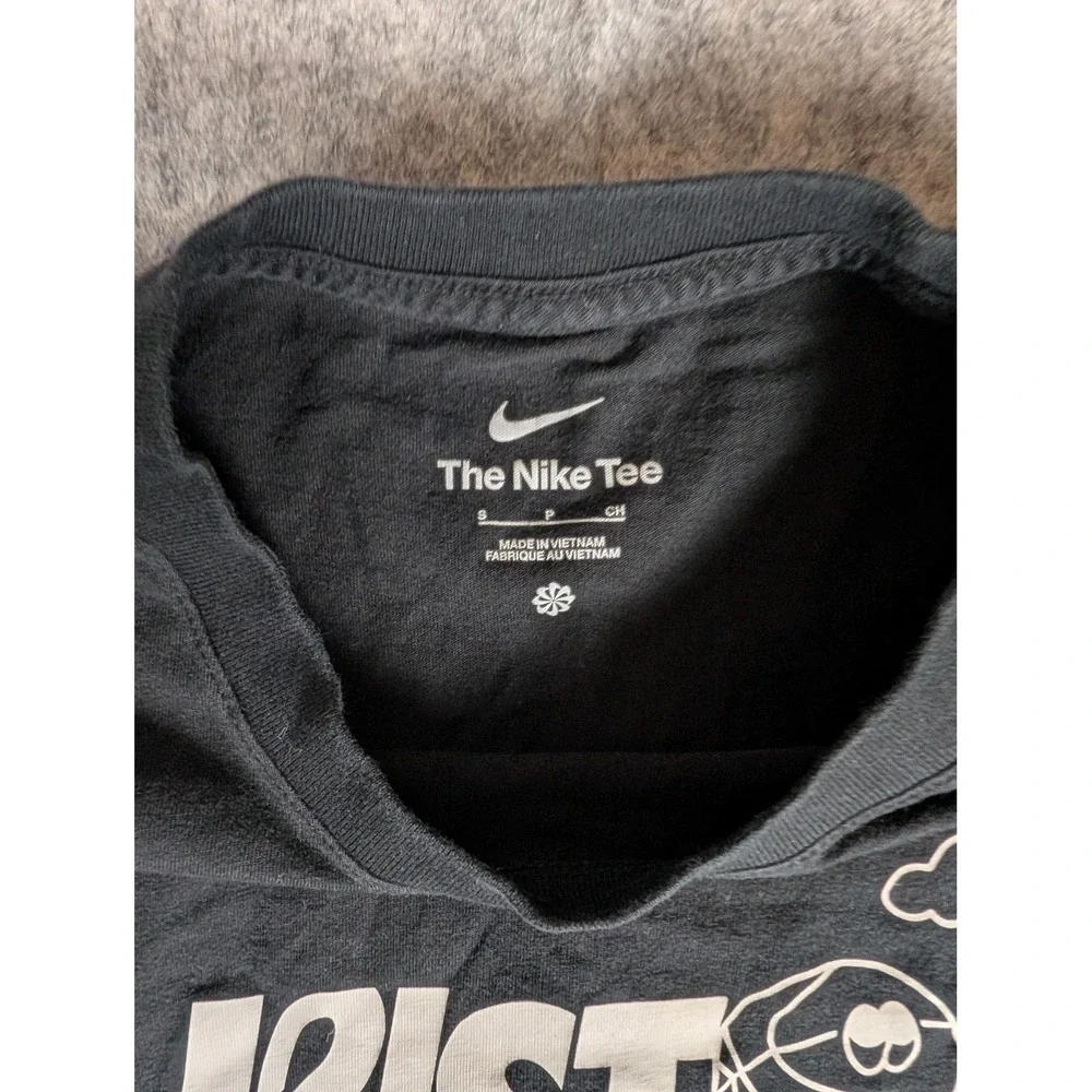 Nike Just Do It Basketball Graphic T-Shirt‎ Black Short Sleeve Swoosh Tee 3535